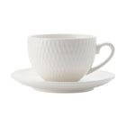 Maxwell & Williams Tasse et soucoupe demi-tasse, Diamond rond, Lot de 4-Vaisselle