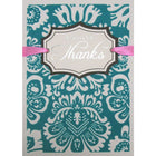 Rosedale – Cartes de souhaits et enveloppes dorées, A Note Of Thank You, 5 1/2 x 8 po, 6/paquet (19900)-Imprimé sur papier cartonné non couché de haute qualité