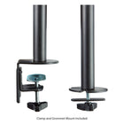 Bras de support double pour moniteurs 3M-Dimensions : 61 cm H x 84 cm L x 12,7 cm P