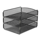 Safco – Plateau triple Onyx-Ce plateau vous permet d'organiser vos lettres tout en prenant peu d'espace