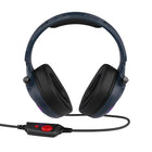 Havit USB 7.1 Surround Sound, Passive Noise Reduction,with RGB Colour & Microphone - Navy Blue-Couleur bleu marine, cache-oreilles tout compris