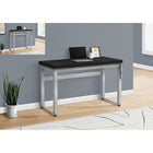 Monarch Specialties - 7684 Bureau 48 po L - Hauteur Adjustable Noir/Metal Argent-Le dessus de table construit au panneau épais ajoute un look chic avec son fini noir dans votre bureau à domicile, appartement ou condo