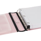 Staples - Reliure Better Binder - 1½ po - rose-Encart facile à insérer de l'intérieur