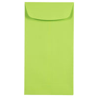 JAM Paper Enveloppes à monnaie nº 7, 6,5 x 3,5 po, Brite Hue vert lime intense, 1000/paquet-Enveloppes à monnaie