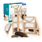 Ensemble de blocs miroir Guidecraft, paquet de 10-L'ensemble de blocs de miroirs de 10 pièces comprend des cadres en bois dur avec des coins doux et arrondis et des intérieurs double face en mylar miroir