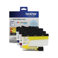 Brother – Cartouches d'encre authentiques à réservoir Inkvestment - ultra haut rendement, paq./3 (LC30373PKS)-Qualité d'encre supérieure sur laquelle vous pouvez compter pour jusqu'à 1500 pages