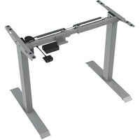 AnthroDesk - Bureau de demarrage assis-debout avec commandes faciles à monter/descendre - Gris-Modele motorise abordable: Notre bureau de base de base offre la flexibilite d'un bureau debout electrique à un prix abordable