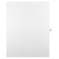 Mark Maker – Onglets séparateurs juridiques blancs, 1/25 onglets, format lettre, sans trous, numéro 163, 25/paquet-Onglets séparateurs blancs, 1/25 onglets