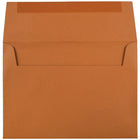 JAM Paper Enveloppes invitation format livret avec fermeture gommée, 5 1/4 x 7 1/4 po, orange foncé, 100/paquet-Taille : A7 (5 1/4 x 7 1/4 po)