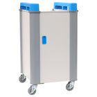 LapCabby - Chariot de chargement AC mobile vertical pour 16 appareils-Matériau: cadre en acier robuste avec revêtement MFC solide.