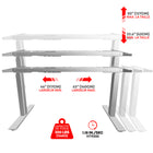 AnthroDesk - Bureau assis/debout electrique aux deux moteurs - Base Gris-7