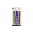 Cricut - Encre Infusible Stylo Basic 0.4, paquet de 5-5 points fins (0.4) Encre infusible stylos en cardinal, noir, ultraviolet, fauve, vert vif