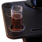 PosideskPOSI210BKC 25 Pouces Bureau Assis/Debout De Type Piédestal Avec Gobelet Garde Et Le Chargeur Sans  NoirFil,-Réglage en hauteur de 5,9 po à 19,7 po