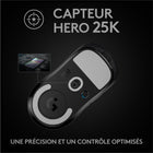 Souris de jeu Logitech PRO X 910-005878 à 5 boutons et 1 molette, sans fil, capteur optique 25 400 ppp - Noire-Prête pour les esports
Méticuleusement conçue en collaboration avec de nombreux professionnels des esports de renommée mondiale.