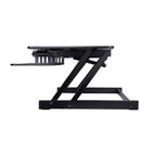 Rocelco - Plateforme a hauteur reglage ADR pour bureau assi/debout, 32 po, noir-Le plateau de clavier s'étend et se rétracte tout en gardant un espacement de 4.5 "entre le plateau du clavier et le bureau, ce qui permet de garder les bras et les poignets dans une position ergonomique pour éviter les tensions au cou et au dos en position assise ou debout
