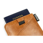 PKG Perry Porte-passeport RFID - Beige-Accent en similicuir sur la languette d'extraction