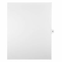 Mark Maker – Onglets séparateurs juridiques blancs, 1/15 onglets, format lettre, sans trous, numéro 53, 25/paquet-Onglets séparateurs blancs, 1/15 onglets
