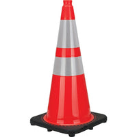 SCN Industrial - Cône De Signalisation De Première Qualité, 28po, Orange, Bande(S) Réfléchissante(S) 4po & 6po, paquet de 3-Couleur Orange