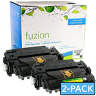 fuzion - HP CE255X (CE255XD) Cartouche De Toner Compatible - Haut Rendement - Noir - Paquet de 2-Couleur d'encre: Noir