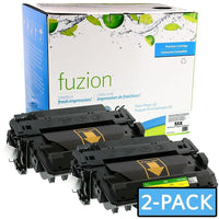 fuzion - HP CE255X (CE255XD) Cartouche De Toner Compatible - Haut Rendement - Noir - Paquet de 2-Couleur d'encre: Noir