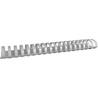 Southwest - Reliure Plastique -  19A -  1 3/4po -  Blanc -  paquet de 50-Reliure Plastique
