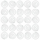 JAM PAPER - Trombones Circulaires Colores, Blanc, 2 Paquets de 50-Taille : 1 pouce (diametre)