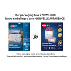 Avery - Étiquettes d’adresse Easy Peel, blanches, laser/jet d’encre, 4 x 1 1/3 po, paquet de 1 400 (5162)-1 1/3 x 4 po, blanche
