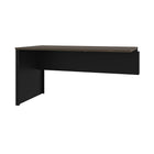 Bestar Connexion Table retour - Antigua & Noir-Surface de travail de 2,5 cm (1 po ) de qualité commerciale au fini mélamine résistant aux éraflures, aux taches et à l‘usure