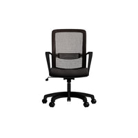 CB Office Vista Mesh Office Chair - Black-Siège rembourré et dossier profilé en filet avec ceinture lombaire vous procurant un excellent support