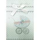 Rosedale ? Cartes de souhaits et enveloppes pour bébé « Welcome Little One! » dorée, 5 1/2 x 8 po , 6/paquet (19679)-Imprimé sur du papier cartonné non couché de haute qualité