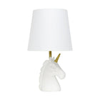 Lampe de table licorne étincelante or et blanc Simple Designs-Lampe de table