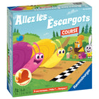 Ravensburger - Allez les Escargots (édition française)-À ton tour de jeu, lance les deux dés de couleur et avance les escargots correspondants d'une case - passe ensuite les dés au joueur suivant et la course continue - le jeu se termine lorsqu'un escargot arrive à la tête de la salade