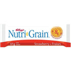 Kellogg's - Barre de céréales NutriGrain, fraises-Une onctueuse pâte de fraises enrobée de flocons d'avoine entiers  