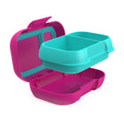 Bentgo - Conteneur anti-fuite pour collations - Fuchsia/Sarcelle-Voyagez sans désordre : jetez-le dans le sac à dos ou le sac à lunch de votre enfant en toute confiance - le joint étanche garantit qu'il n'y a pas de déversements ou de fuites