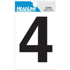HeadLine - Numéro 4 autoadhésif, 3 po-À reflet