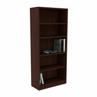 Heartwood - Bibliothèque 72'' haut - Acajou royal-3 tablettes réglables et 1 tablette fixe