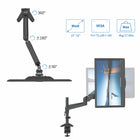ShoppingAll - Support de moniteur LCD entièrement réglable à ressort à gaz, Noir-7