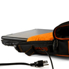 Classic Clamshell Sacoche pour Ordinateur Portable 11,6 po, Noir et Orange-Fermeture zippée sur le dessus