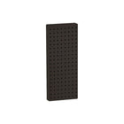 Azar Displays – Tableau mural à 1 côté avec panneau perforé, 20 x 8 po, noir uni, 2/paquet (770820-BLK)-Pour surfaces planes