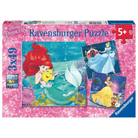 Ravensburger - Aventure des princesses, 3 casse-têtes-Puzzle pour enfants