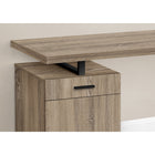 Monarch Specialties - 7764 Bureau 48 po L - Taupe Fonce Orientation Gauche Ou Droite-L'unite de rangement peuvent être installés sur le côté gauche ou droit au choix