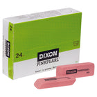 Dixon - Gomme à effacer à bords biseautés Pink Pearl - grande - paquet de 24-Certifié PMA non toxique
