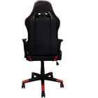 Nicer Furniture - chaise de jeu de style course - rouge-Le dossier et l’assise ergonomiques favorisent une bonne posture.  