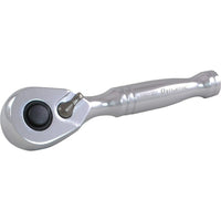 Dynamic Tools – Clé à cliquet courte à prise de 1/4 po, 48 dents, longueur de 3,5 po, fini chromé-Prise de 1/4 po