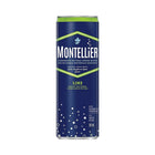 Montellier - Eau gazéifiée à la lime - 355 ml - paquet de 10-Eau avec du citron vert