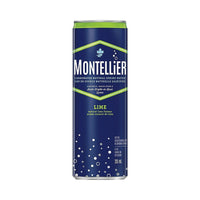 Montellier - Eau gazéifiée à la lime - 355 ml - paquet de 10-Eau avec du citron vert