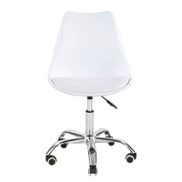 Simply Office Chair - Blanc-Matériau rembourré en PU blanc
