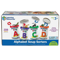Learning Resources - Trieurs boîte de soupe d’alphabet, prématernelle +-Groupe d’âge et niveau : Pour les enfants de 4 à 7 ans, à partir de la prématernelle