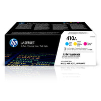 HP - Cartouches de toner LaserJet d'origine 410A (CF251AM) cyan, magenta, jaune, paq./3-Cyan/magenta/jaune