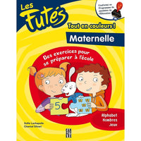 Caractère - Les Futés, maternelle-Le cahier Les Futés initie l'enfant à l'apprentissage de l'alphabet, des nombres, des jeux de logique, de rimes, de reconnaissance des sons, des équations mathématiques simples, etc.